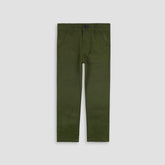 Sleek Cotton Pant-Olive - Maa Sadqay