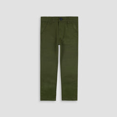 Sleek Cotton Pant-Olive - Maa Sadqay