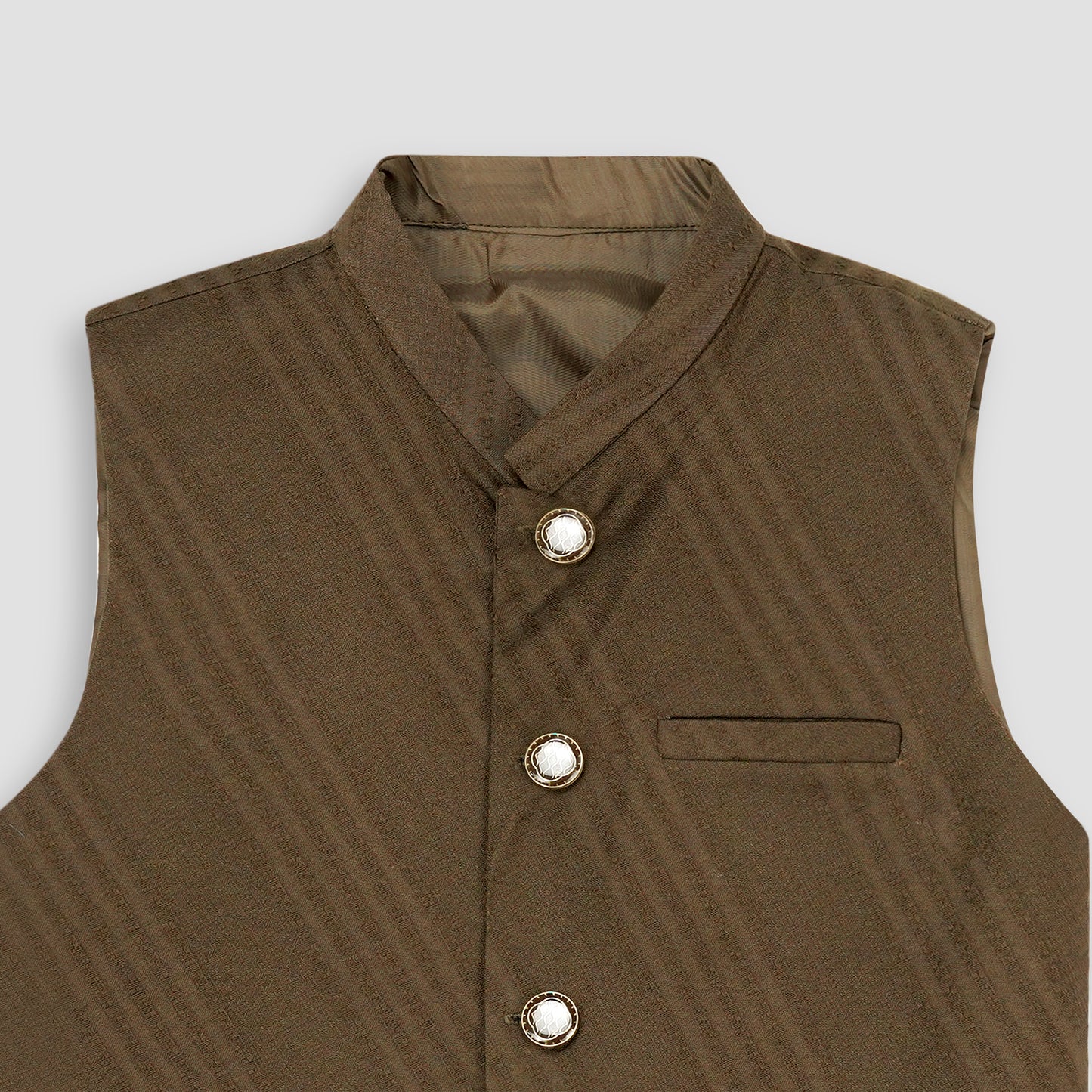 Boys Waistcoat -Brown -WC30