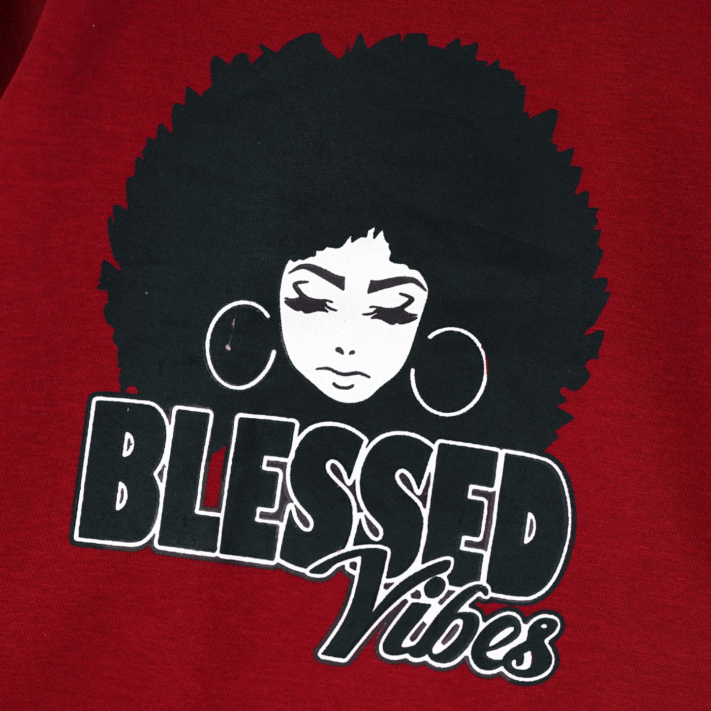 Blessed Vibes - Maroon Fleece Jogger Suits - Maa Sadqay