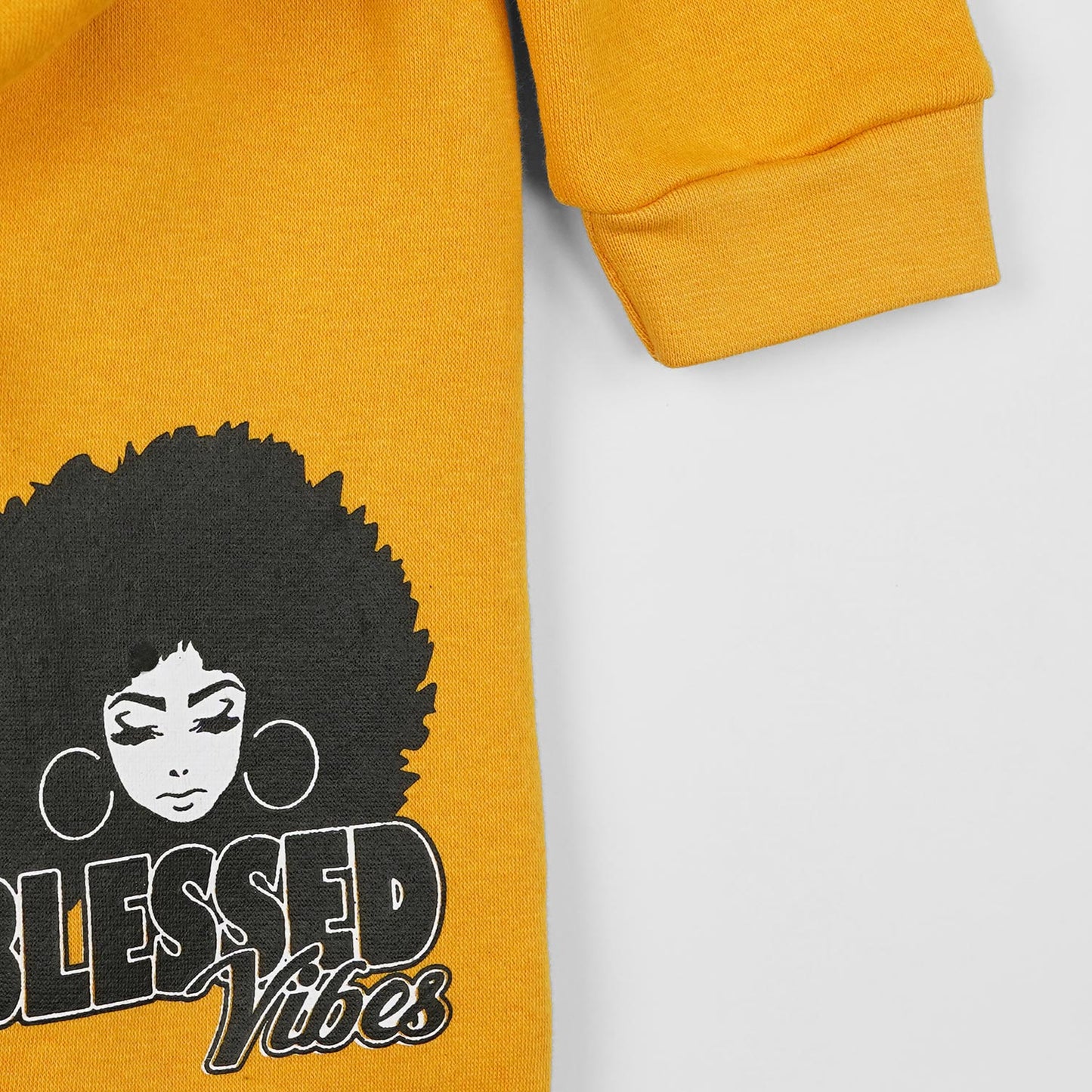 Vibes - Yellow Fleece Jogger Suits - Maa Sadqay