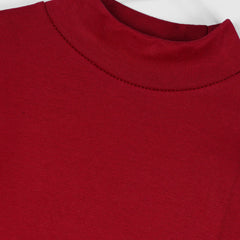 Warm Mock Neck Inner Suits (MAROON) - Maa Sadqay