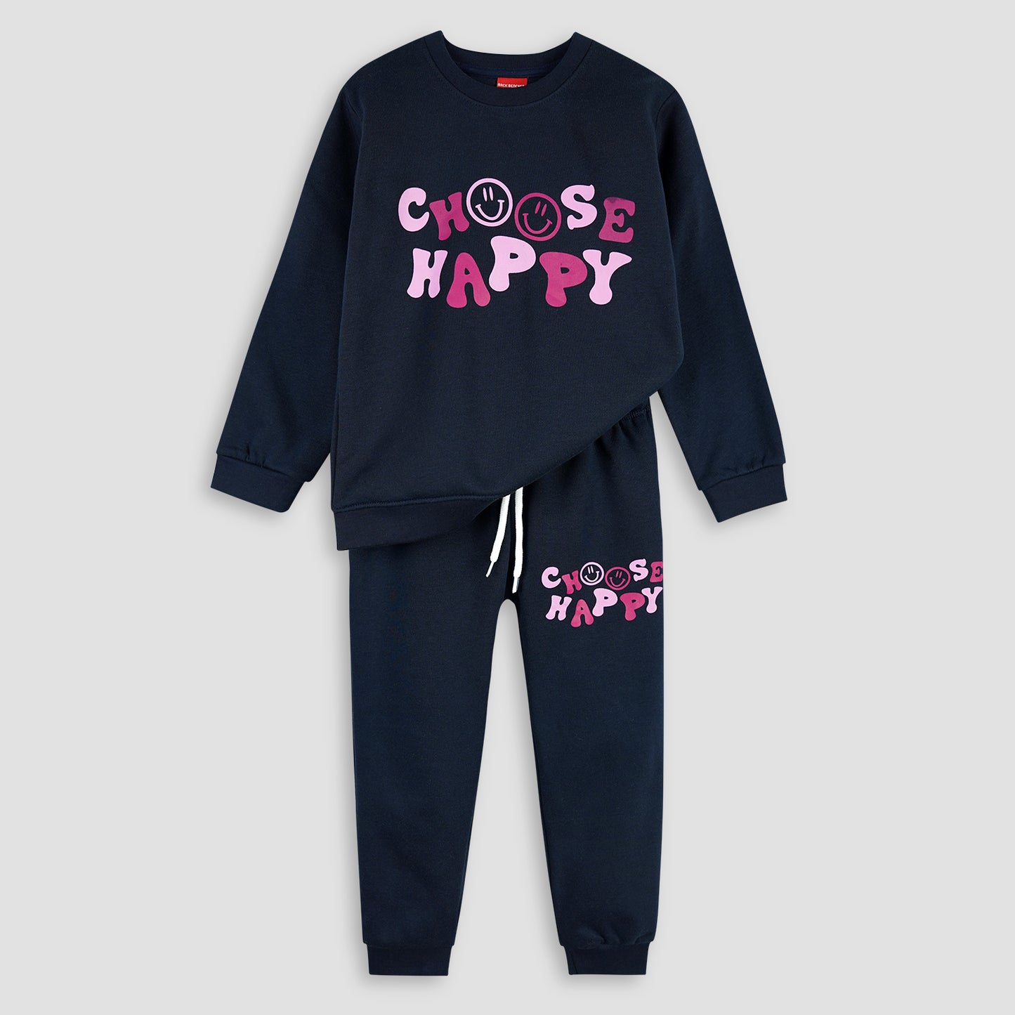 Choose Happy Fleece Jogger Suits - Maa Sadqay