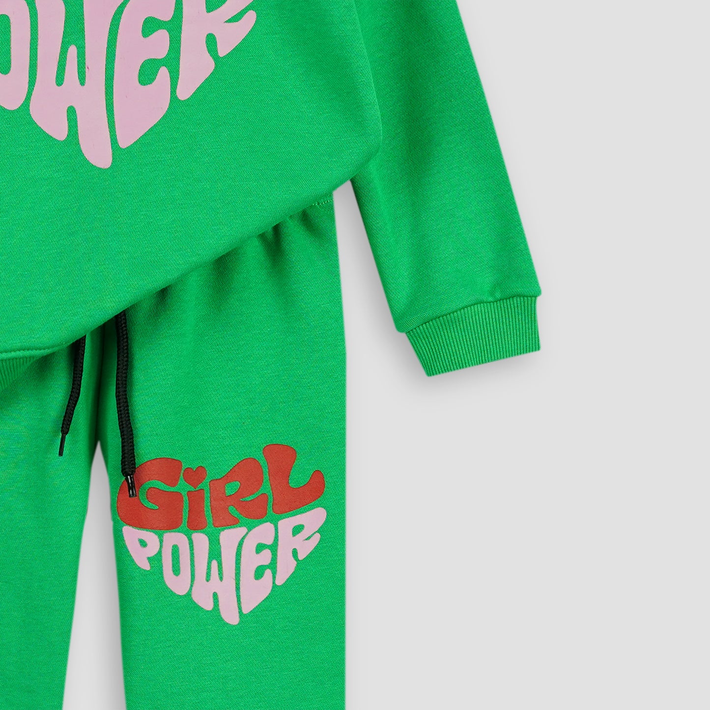 Girl Power Fleece Jogger Suits - Maa Sadqay