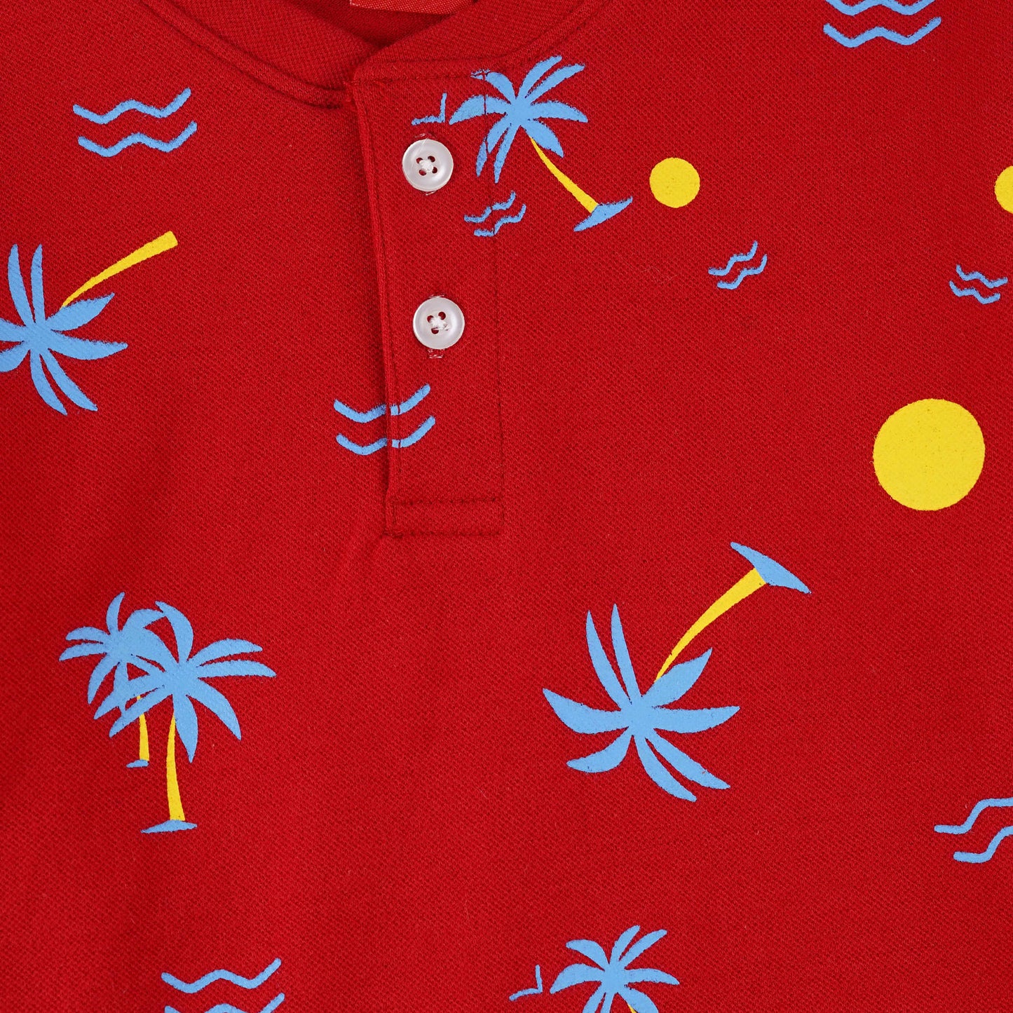 Beach Tree Henley Polo Shirts -HP001 - Maa Sadqay