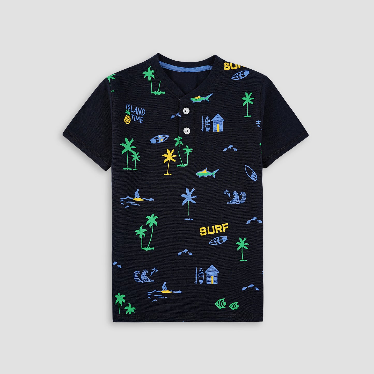 Oasis Henley Polo Shirt -HP008 - Maa Sadqay
