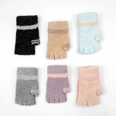 LADIES FINGERLESS WINTER WOOLEN MITTENS - Maa Sadqay