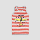 Pilot Sandos/Tank Top -Printed Red -ST05 - Maa Sadqay