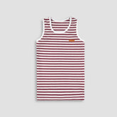 Striped Summer Sandos/Tank Top -Red ST11 - Maa Sadqay