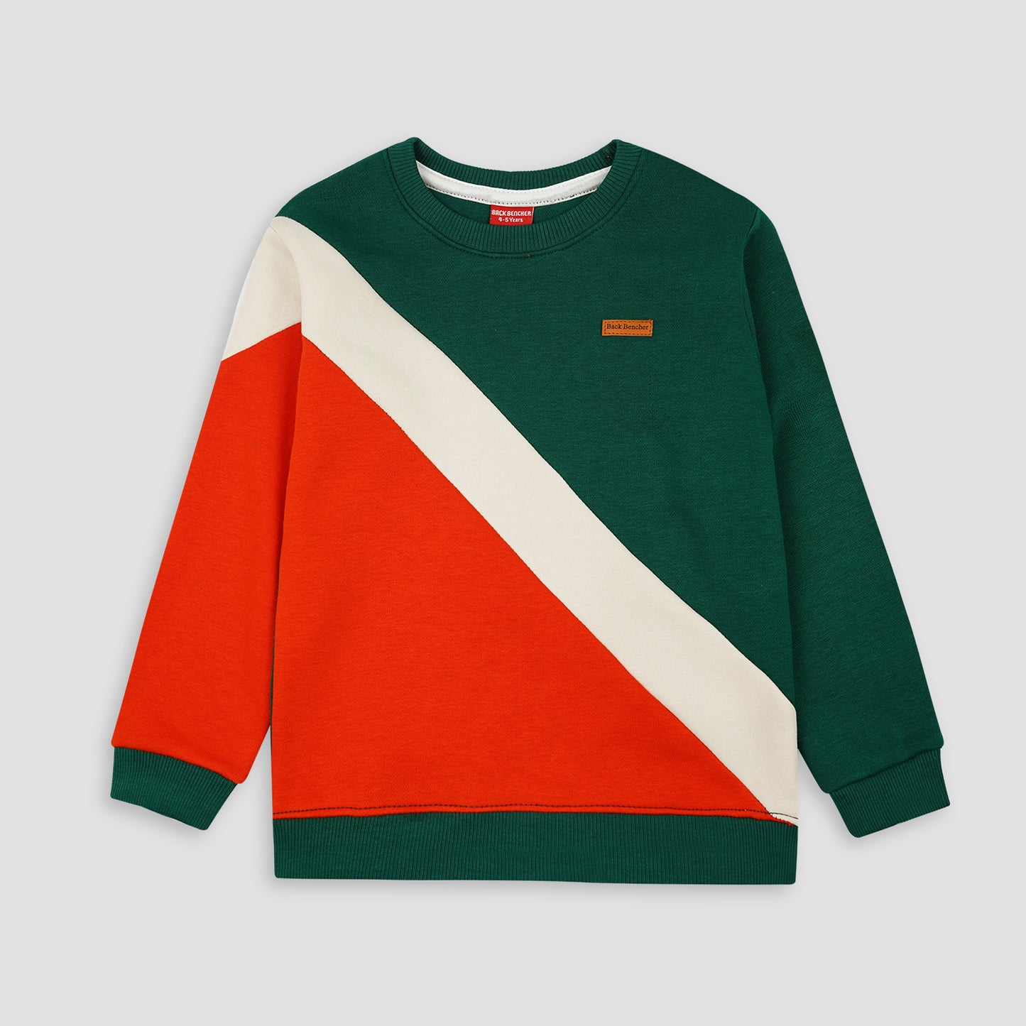 Cross pannel Fleece Sweat Shirt - Maa Sadqay