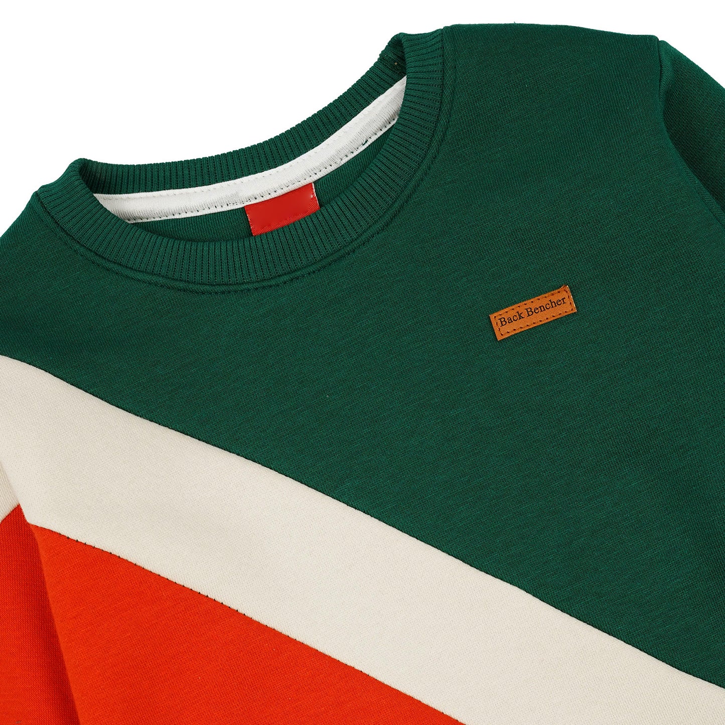 Cross pannel Fleece Sweat Shirt - Maa Sadqay