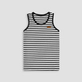 Striped Summer Sandos/Tank Top -Black & White -ST07 - Maa Sadqay