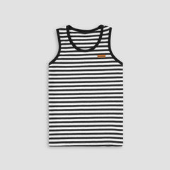 Striped Summer Sandos/Tank Top -Black & White -ST07 - Maa Sadqay