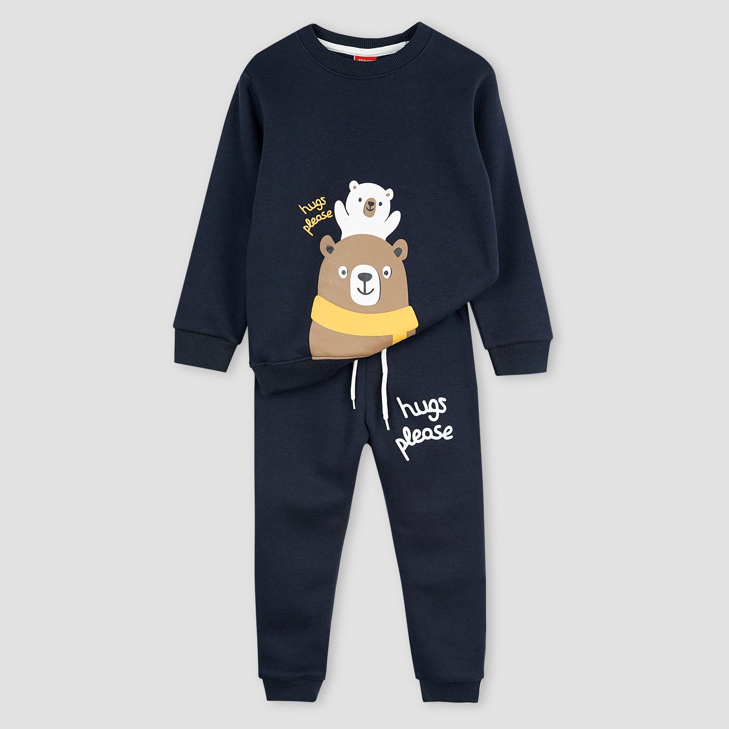 Hugs Please Fleece Jogger Suits - Maa Sadqay