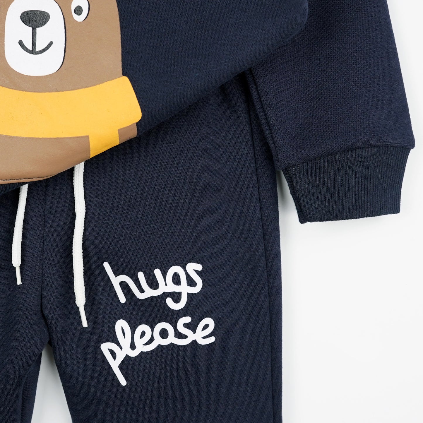 Hugs Please Fleece Jogger Suits - Maa Sadqay