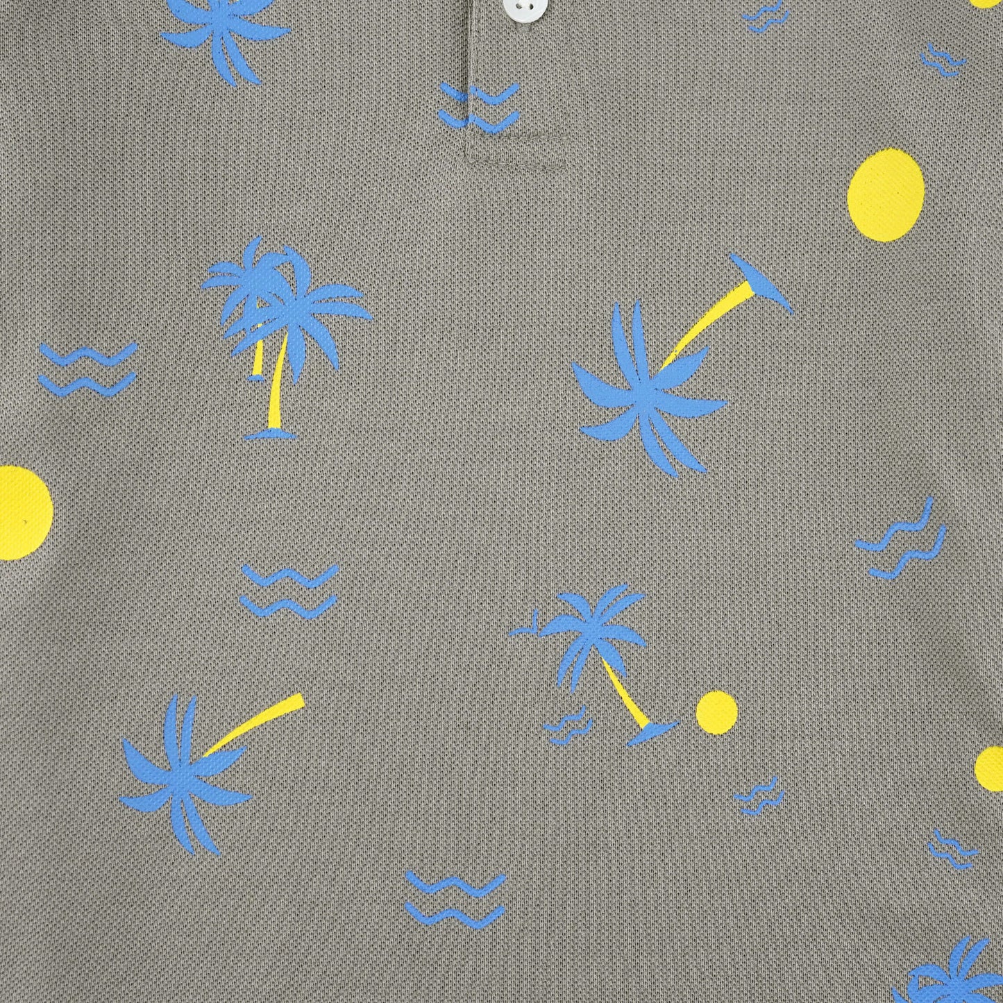 Beach Tree Henley Polo Shirt -HP020
