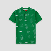 Sea Life Henley Polo Shirt -HP014 - Maa Sadqay