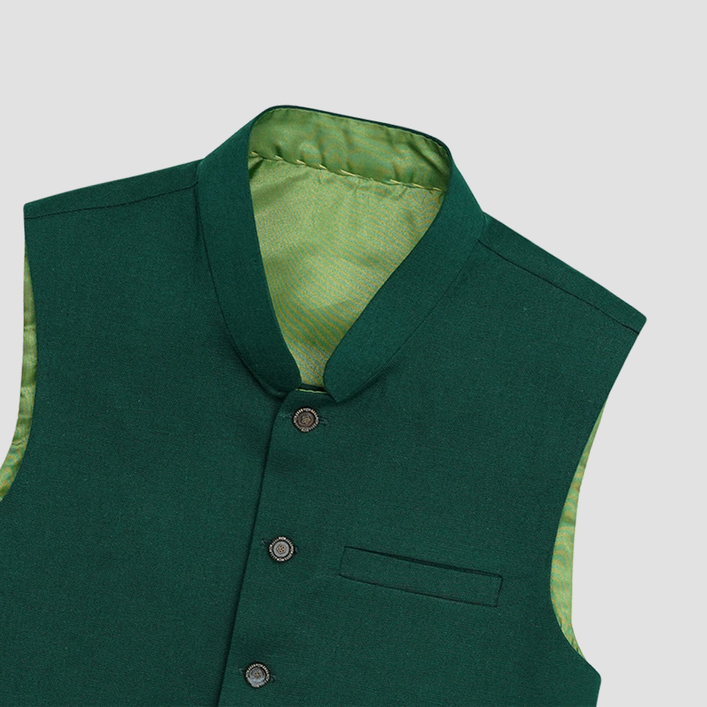 Boys Waistcoat Festive Green -WC23