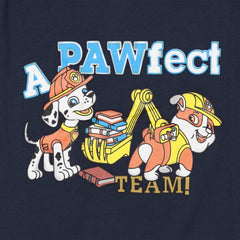 Kids Cotton T-Shirt & Shorts Set |Pawfect Team -Navy -CS1113