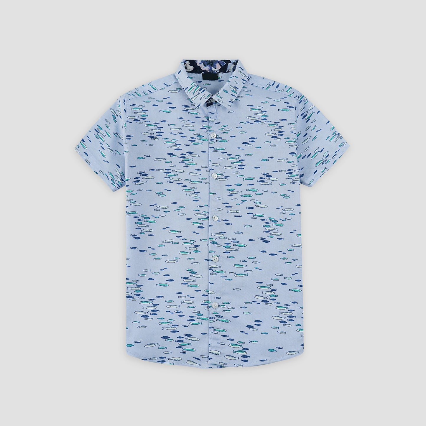 Fishy Sky Casual Shirt -BCS07