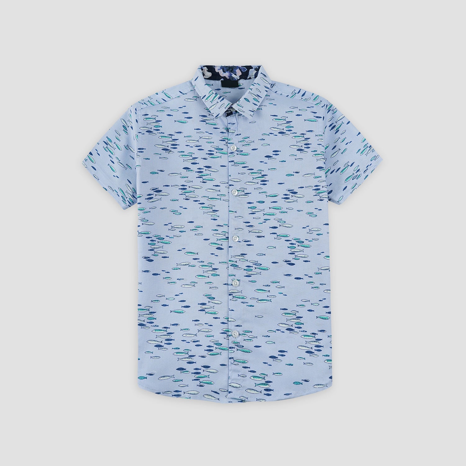 Fishy Sky Casual Shirt -BCS07 - Maa Sadqay