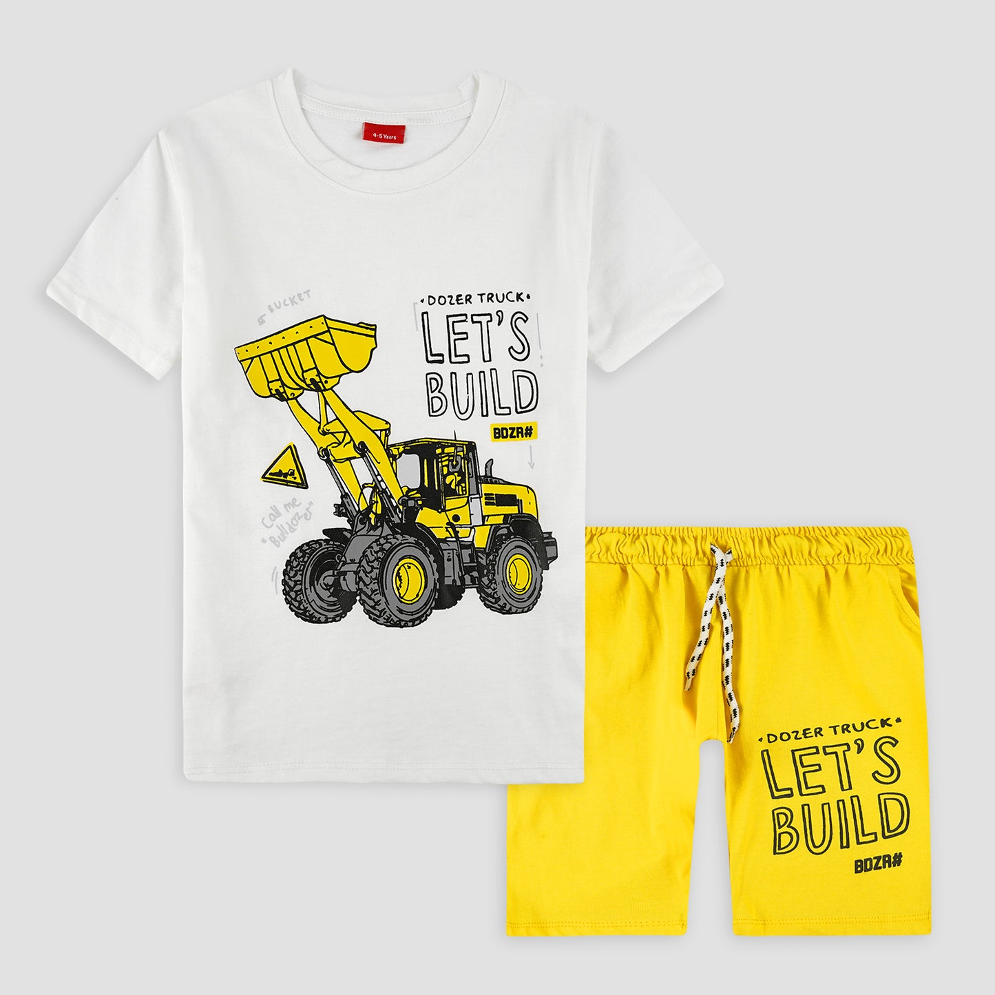 Dozer Truck: Shirt & Short Set -SN005 - Maa Sadqay
