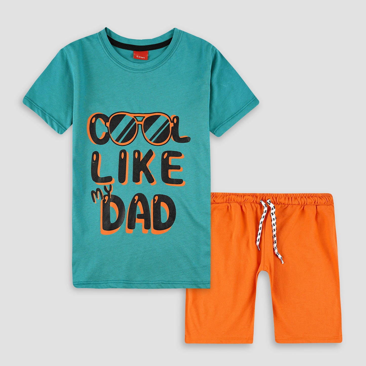 Cool Like Dad- Shirt & Short SET -SN015 - Maa Sadqay
