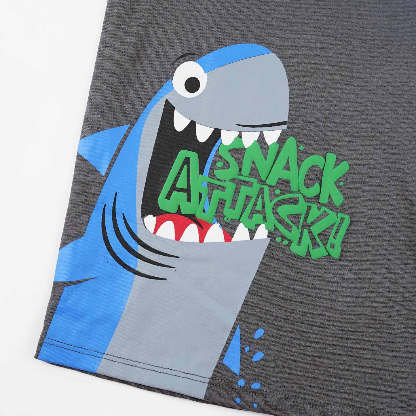 Shark Attack Sando Suit-Grey -SS08 - Maa Sadqay