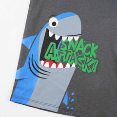 Shark Attack Sando Suit-Grey -SS08 - Maa Sadqay