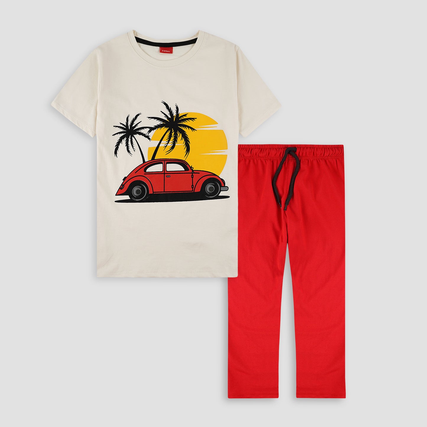 Foxy-Kids Summer Pajama Suit -PJ03 - Maa Sadqay