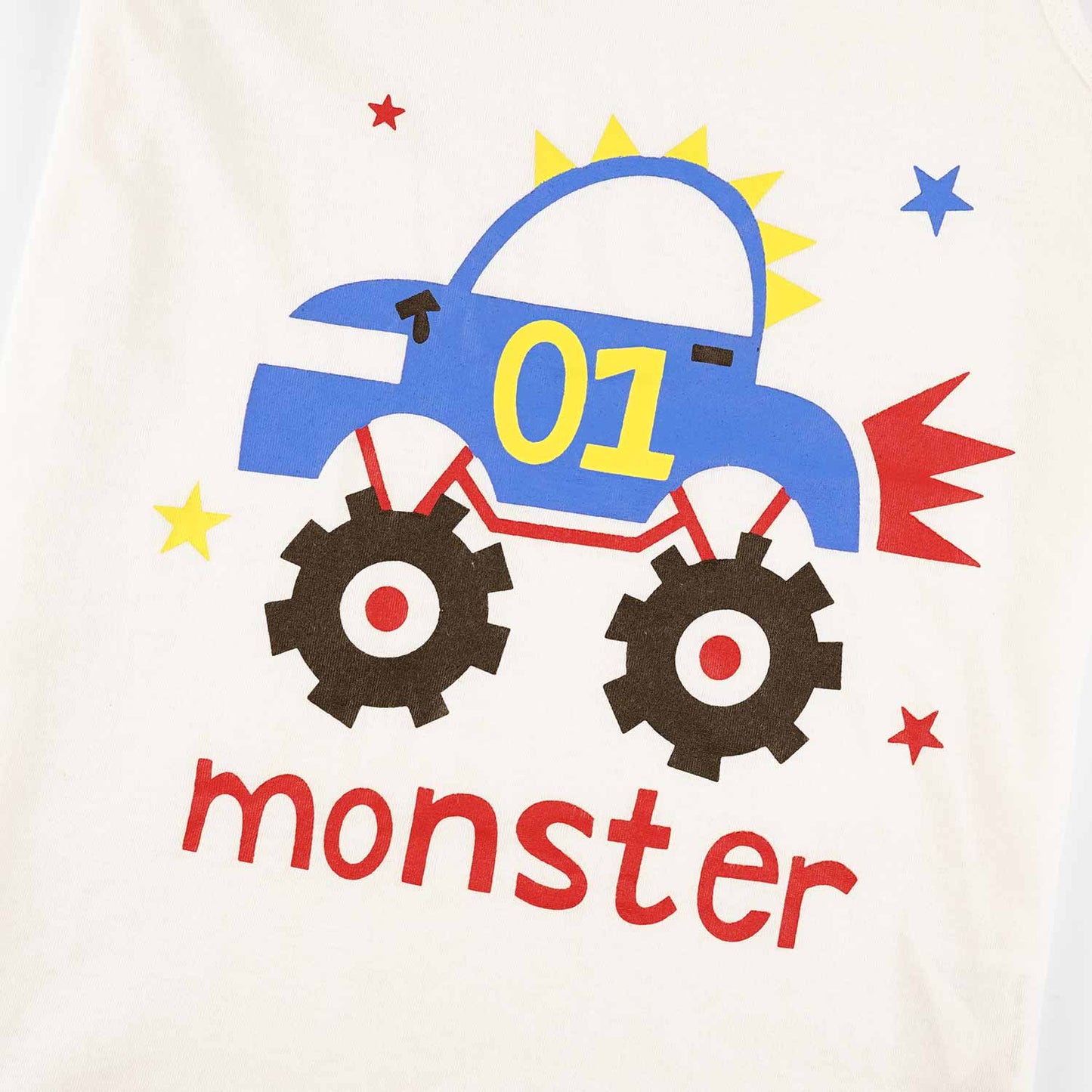 Monster Truck Sando Suit-Red&White -SS07 - Maa Sadqay