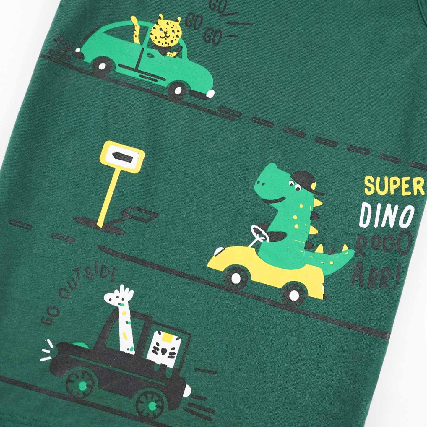 Dino Ride Sando Suit-Green -SS02 - Maa Sadqay