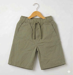 Boys Lightweight Drawstring Summer Shorts - BSOL01 (Olive)