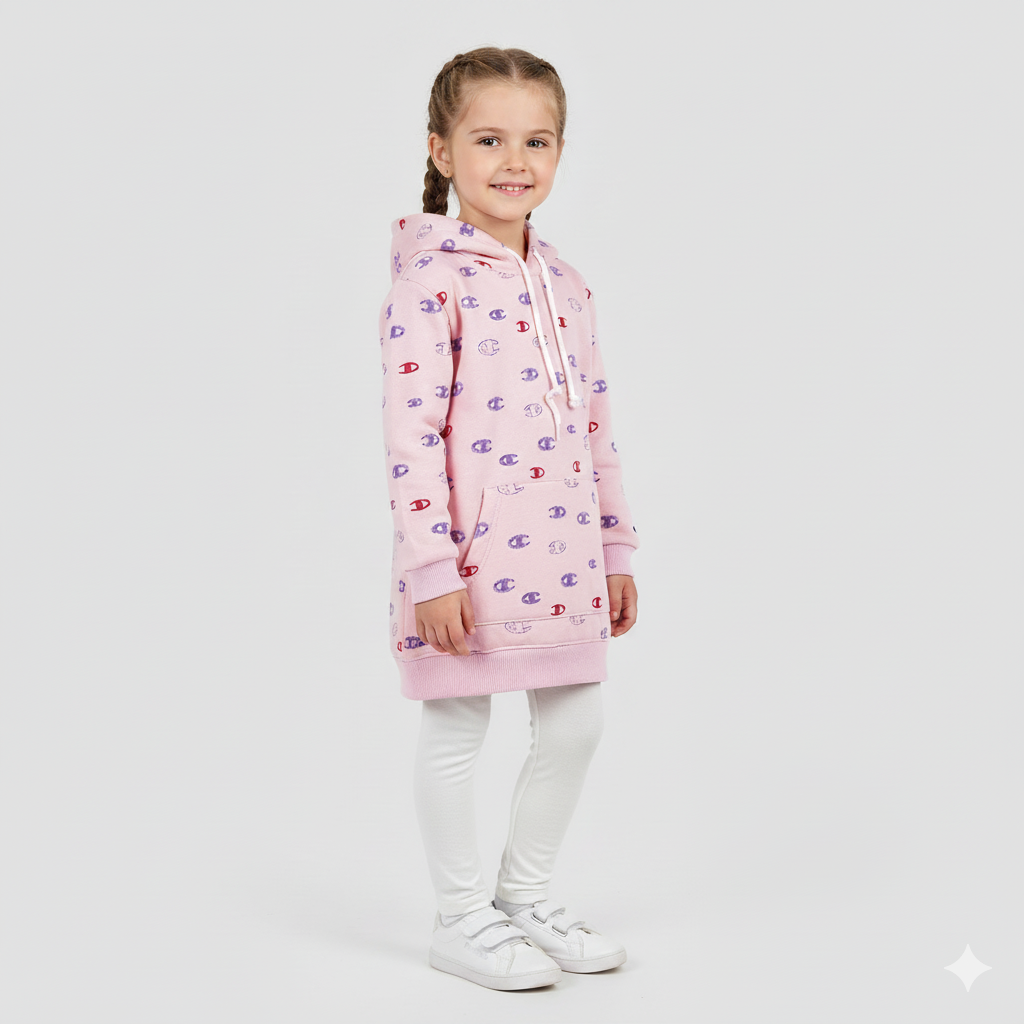 Baby Pink Fleece Hoodie