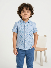 Fishy Sky Casual Shirt -BCS07
