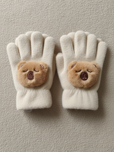 Kids Warm Woolen Premium Plush Gloves - 3d Teddy