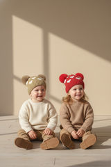 Baby Woolen Cap - 1-4 Y Hearts