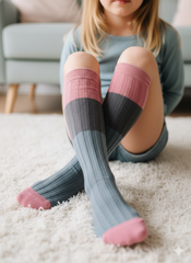 Warm Knee High Long Candy Socks For Kids