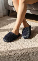 Women indoor warm soft plush leather slipper Socks / Carpet Slipper Socks - Textured