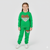 Girl Power Fleece Jogger Suits - Maa Sadqay