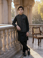 Boys Premium 3 Piece Waistcoat Suit – Kurta Shalwar Set - Royal Art