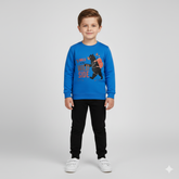 Wild Side Fleece Sweat Shirt - Blue - Maa Sadqay