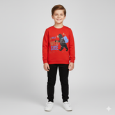 Wild Side Fleece Sweat Shirt - Red - Maa Sadqay