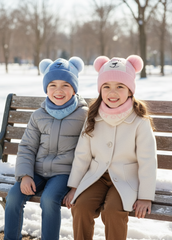 Woolen Cap with Neck Warmer- 2pc Set - Bc121