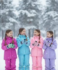 Kids Warm Snow SKi Waterproof Parachute Gloves For Girls- Sofia 6-12 y