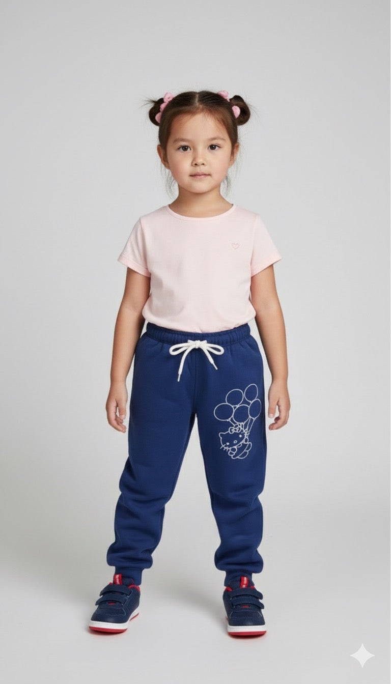 Hello kitty Fleece Trouser -Blue