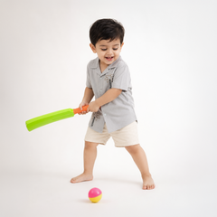 Toddler Summer Beach Tree Button-Down Shirt - BCOS1015