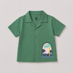 Boys Premium Graphic Button-Down Shirt - BCOS1001