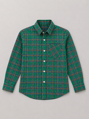 Multi Green Checkered Full Sleeves Casual shirt -BCS02