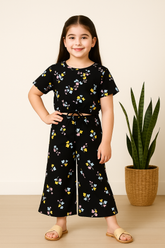 Blooming Bunches-Crop-top with Bell Bottom -CT149